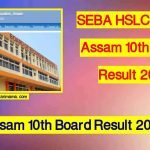 Assam HSLC Result 10th Board