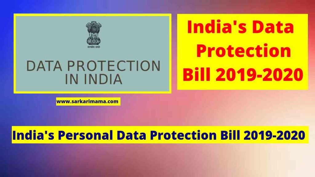 Personal Data Protection Bill 2019-2020