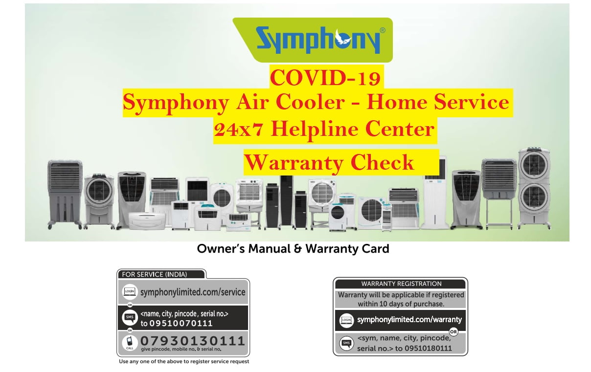 Symphony Cooler Home Service Customer Care