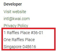 Kwai App Address