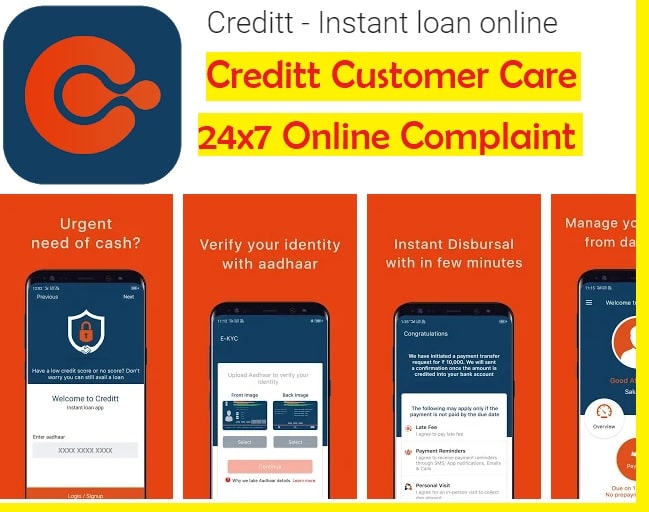 Creditt Loan Complaint - Office Address, Customer Care Helpline Number